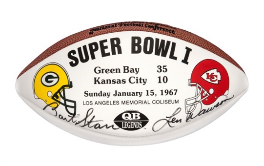Super Bowl I Signed Commemorative Football with Bart Starr and Len Dawson